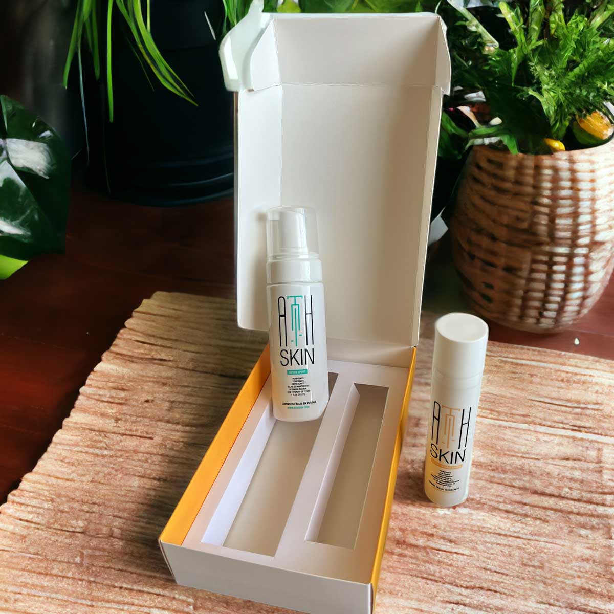 caja personalizada limpiador facial