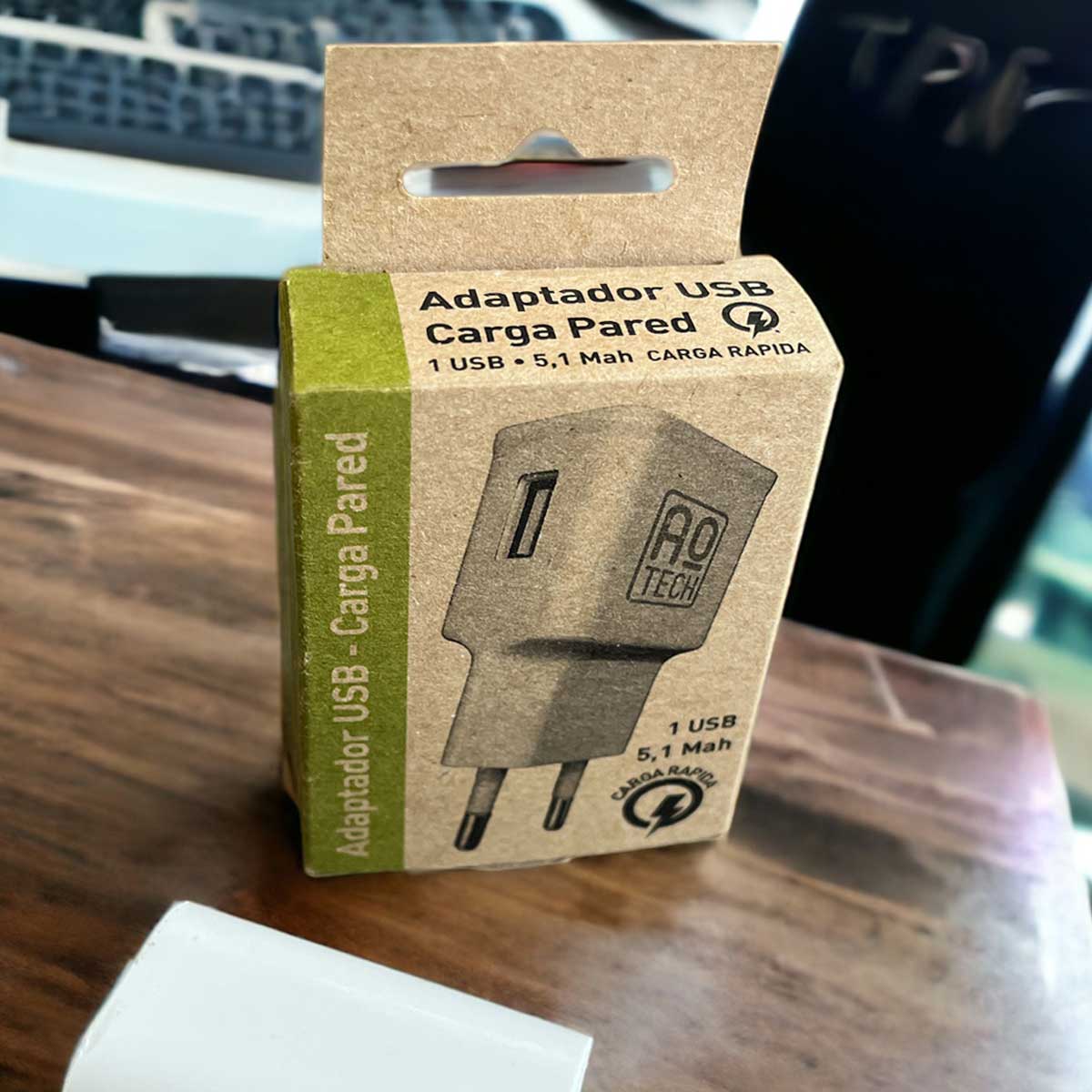 caja personalizadas adaptador usb